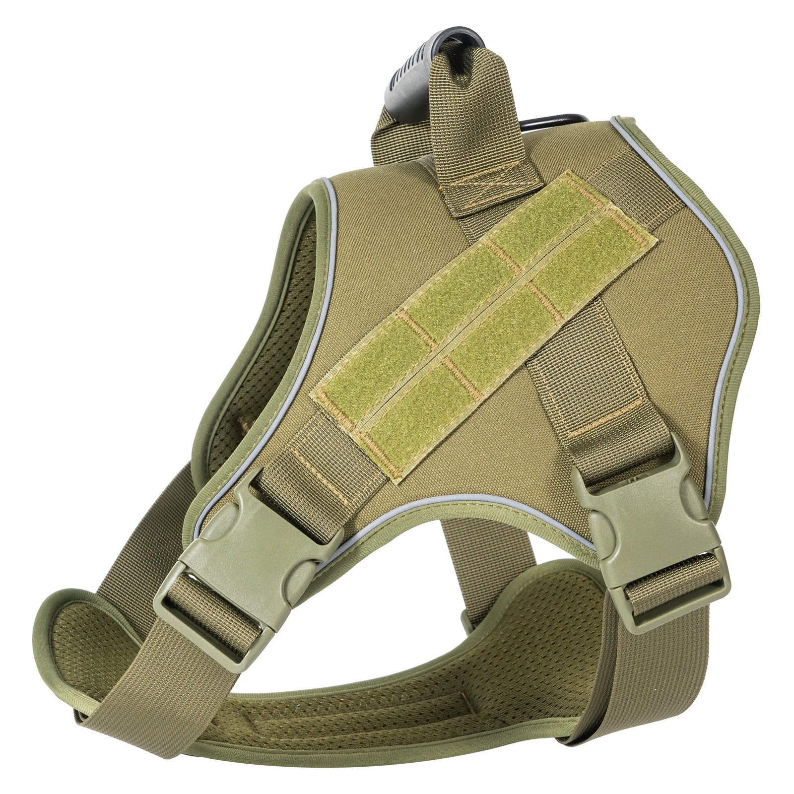 Military-Style Tactical Dog Training Vest with Sturdy Harness Handle 3