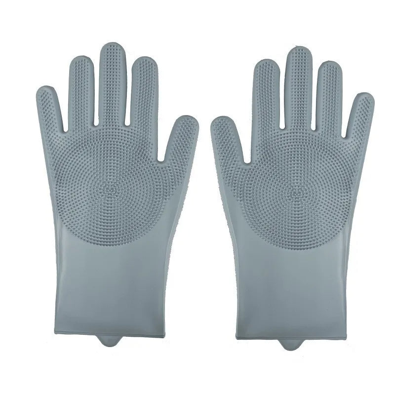 Silicone Dog Washing Gloves for Wet & Dry Bathing & Grooming