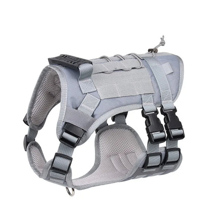 Robust Military-Style Dog Harness with Rubber Handle & Pouch | Tactical Dog Training Vest 7