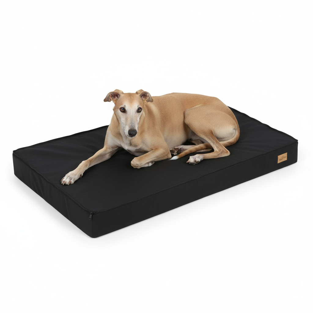 Thick Orthopaedic Dog Bed Mattress with Removable Cover for Large Dogs