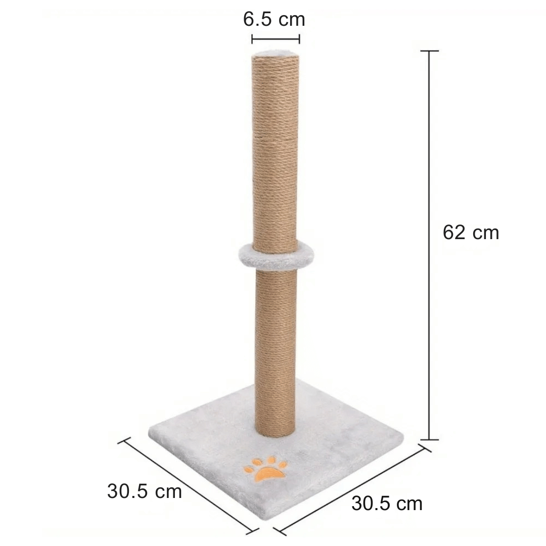 Light Grey Plush Cat Scratching Post 6