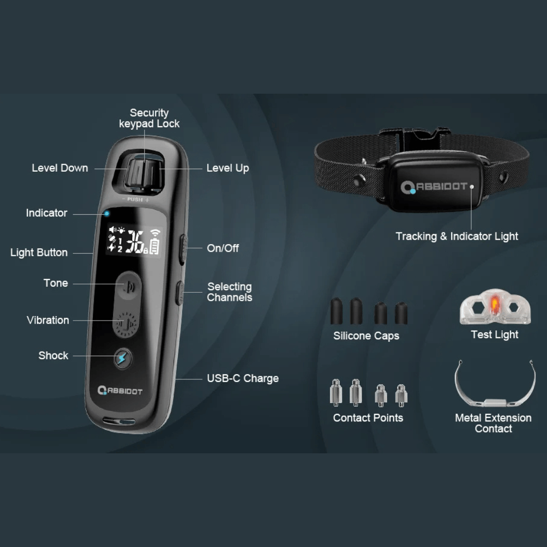 Long Range 1000m Dog Training E-Collar for Large Dogs with Remote Control 5