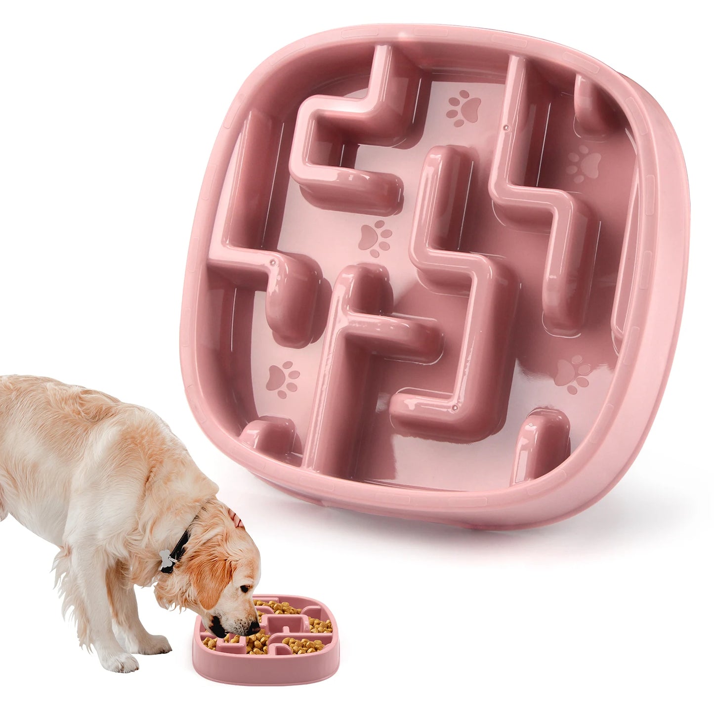 Maze-Design Slow Feeder Pet Bowl for Healthy Eating
