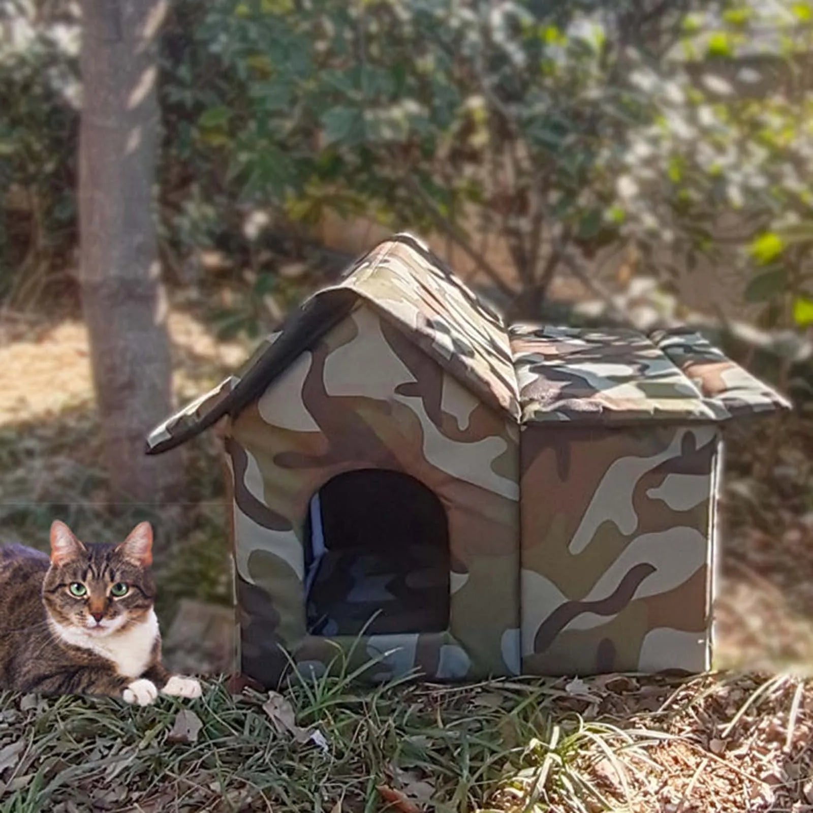Meow Manor Waterproof Outdoor Cat House 2