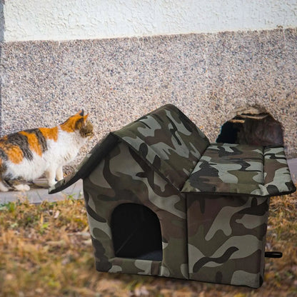 Meow Manor Waterproof Outdoor Cat House 3