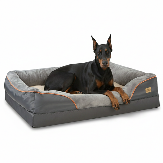 Extra-Large Orthopedic Memory Foam Dog Bed for Large Dogs