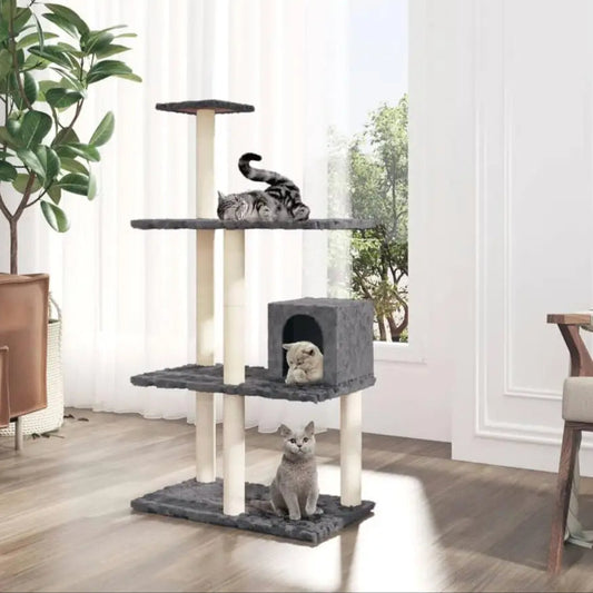 Multi-Level Cat Tree with Plush Condo & Scratching Posts 1