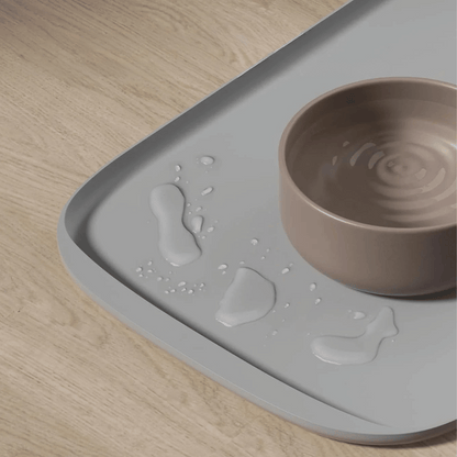 No-Spill Silicone Cat Food & Dog Bowl Mat with Raised Edges 7
