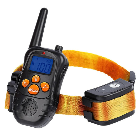 Waterproof & Rechargeable 300m Nylon Dog Training Collar with Remote 1