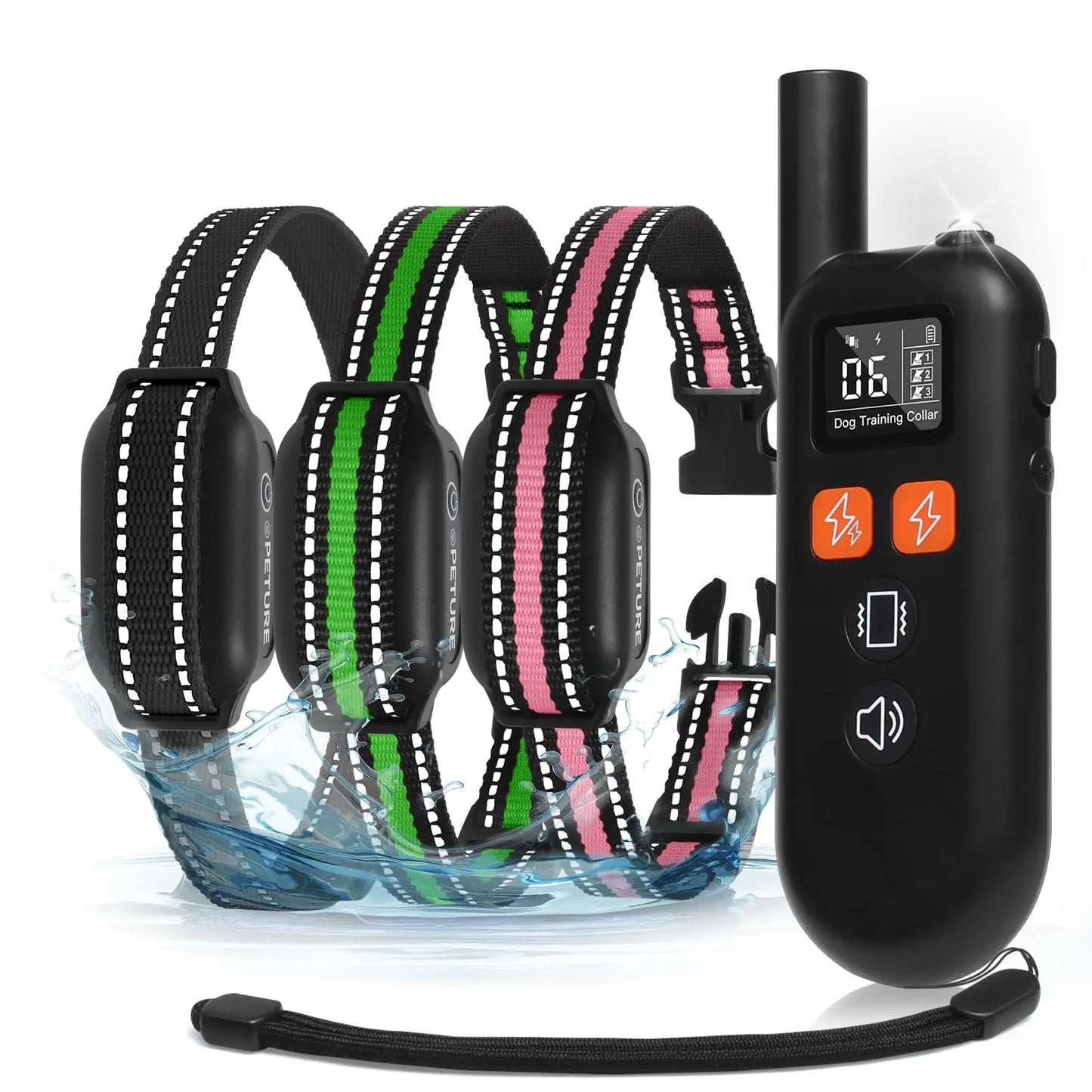 1000m Dog Shock Collar with Instant Boost | For Stubborn Dogs & Long Hair