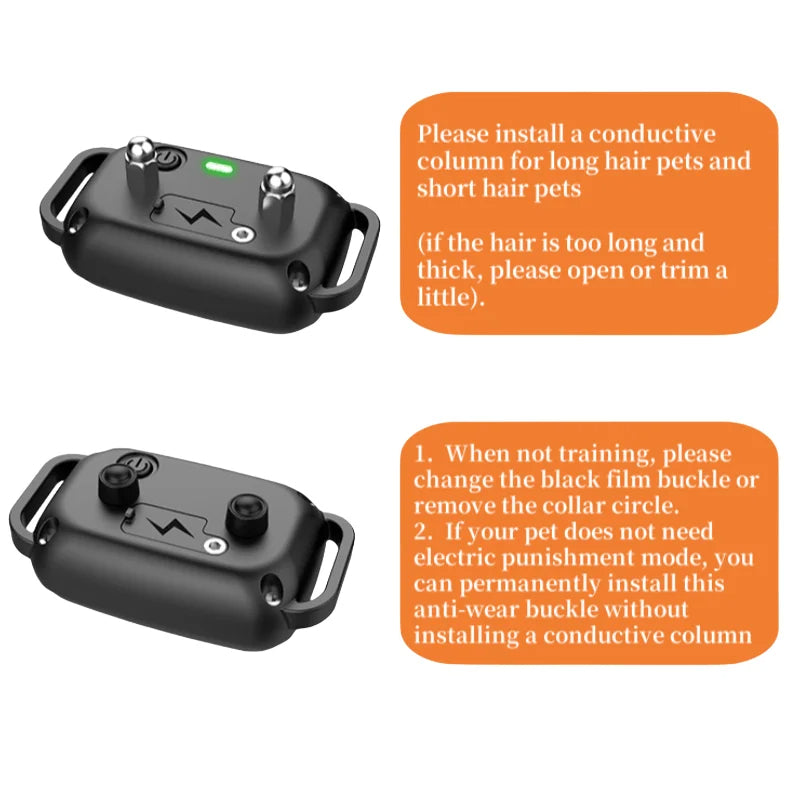 Pink Smart Dog Training Collar & 1000m Range Remote Control 5
