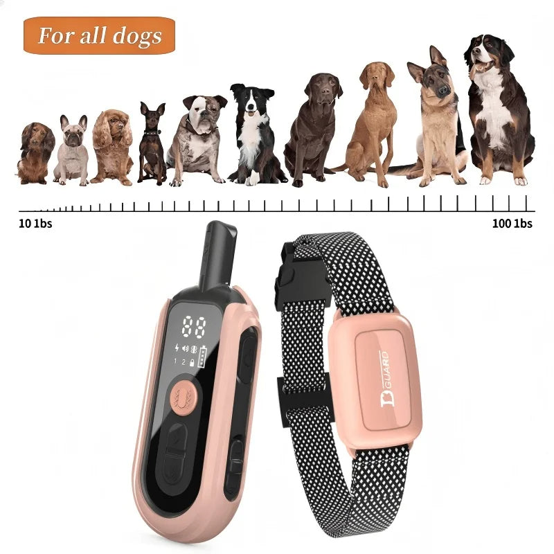 Pink Smart Dog Training Collar & 1000m Range Remote Control 7