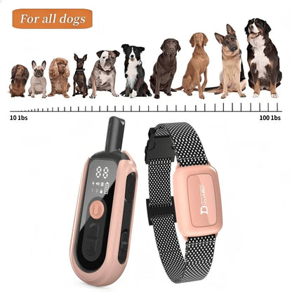 Pink Smart Dog Training Collar & 1000m Range Remote Control 7