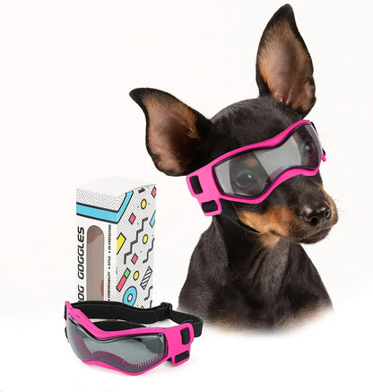 Small Breed Dog Goggles | Protective Dog Sunglasses for Wind & Sun