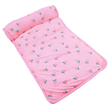 Cute Dog Cooling Mat Pad with Head Support | Breathable & Machine Washable 2