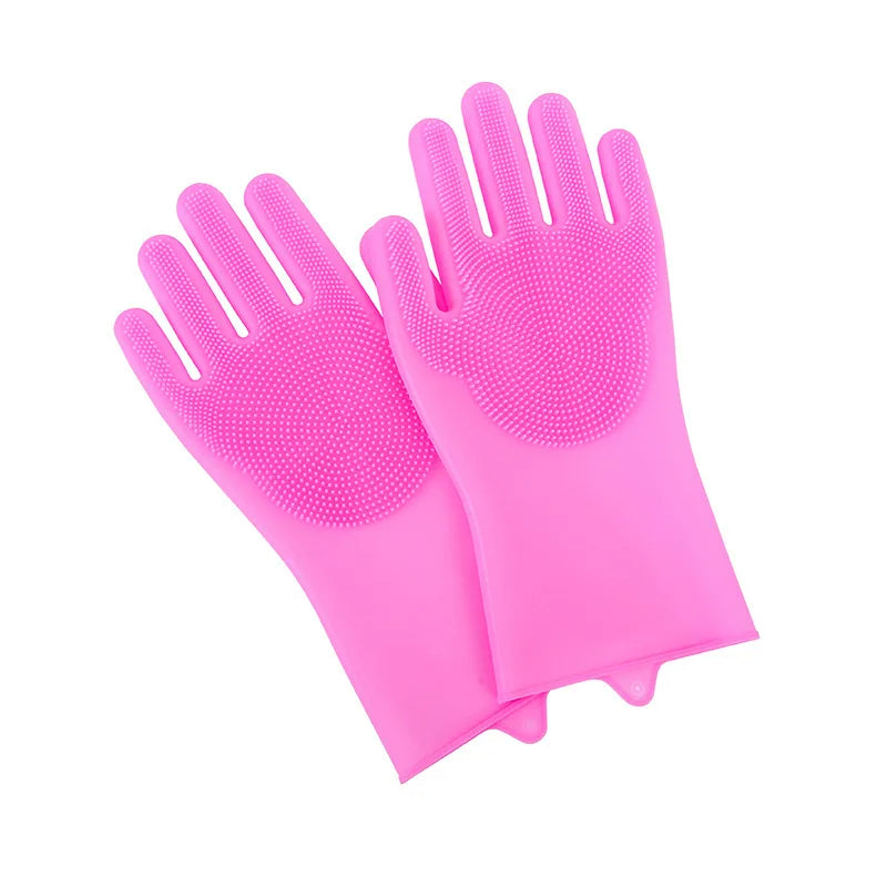 Silicone Dog Washing Gloves for Wet & Dry Bathing & Grooming