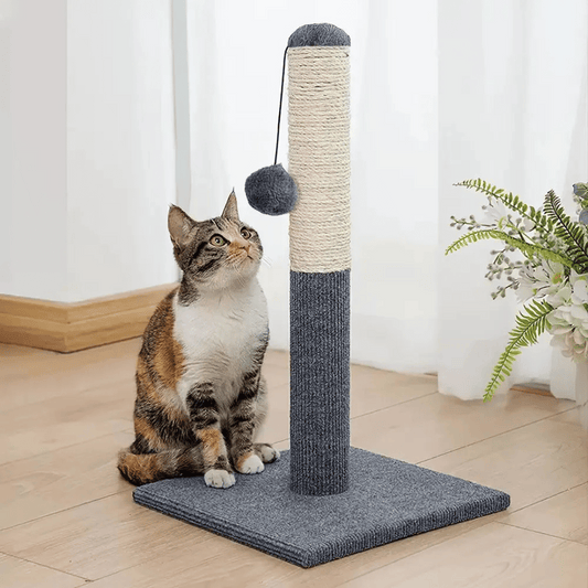 Playful Cat Scratching Post with Hanging Ball 1