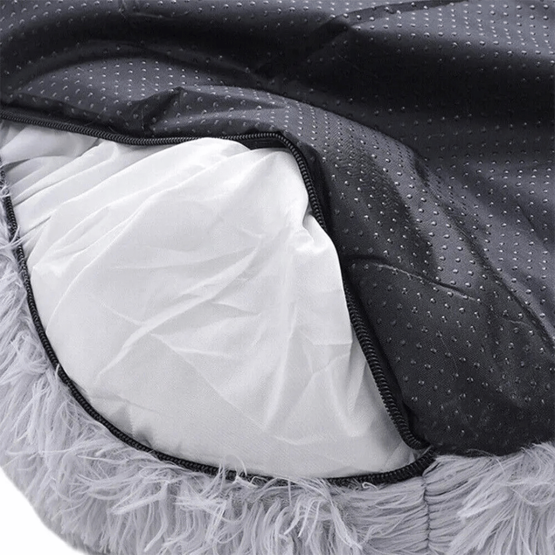 Plush Calming Dog Bolster Bed Furniture Protector 3