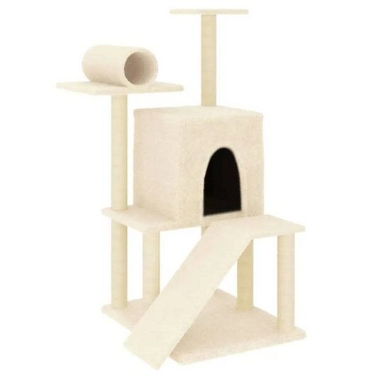 Plush Cat Tree Play Tower with Nest, Perches & Scratching Posts 1