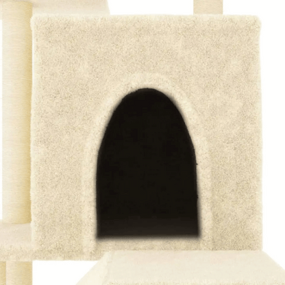 Plush Cat Tree Play Tower with Nest, Perches & Scratching Posts 3