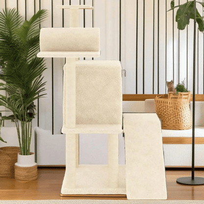 Plush Cat Tree Play Tower with Nest, Perches & Scratching Posts 4