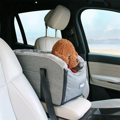 Plush Dog Car Seat Travel Bag for Small Dogs 2