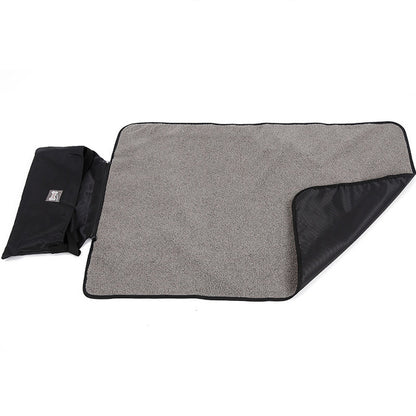 Portable and Waterproof Dog Travel Mat Bag Dark Grey