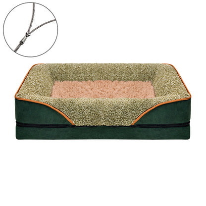 Premium Comfort & Calming Dog Bolster Bed with Zipper 3