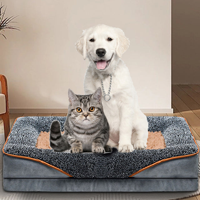 Premium Comfort & Calming Dog Bolster Bed with Zipper 9