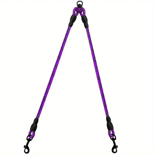 Double Dog Leash Extender with No-Tangle 360° Swivel Clip 1