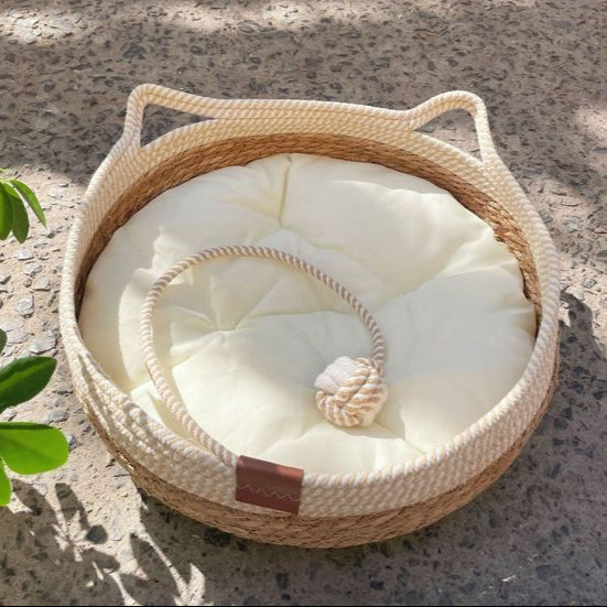 rattan-woven-cat-bed-basket-and-cushion-3