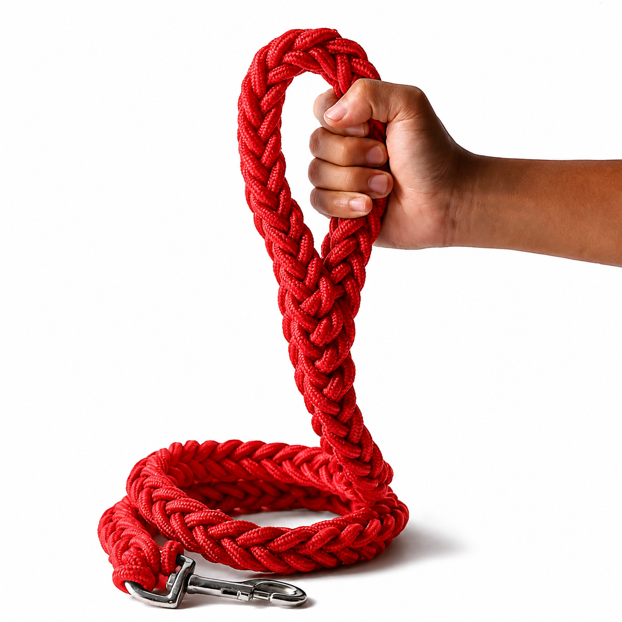 Extra Thick Braided Dog Lead for Large Dogs | Heavy Duty Wide Rope Leash up to 3cm Width