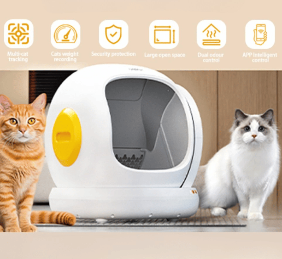 Self-Cleaning Automatic Cat Litter Box with App Tracking 5