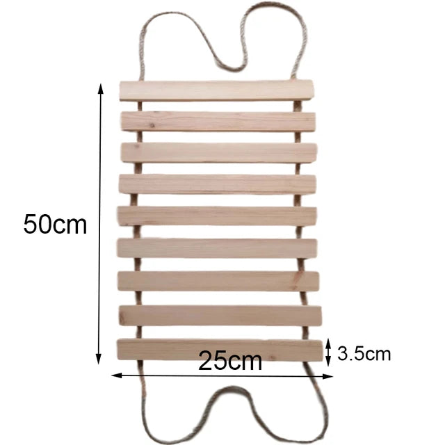 Sisal & Wood Cat Ladder | Wall-Mounted Cat Bridge & Climber 11