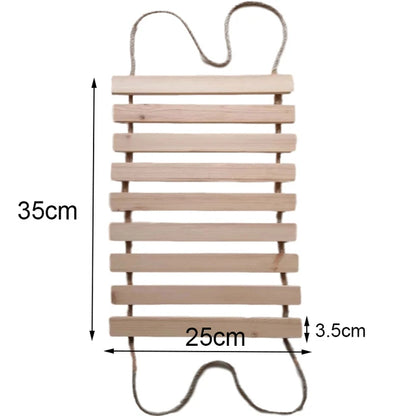 Sisal & Wood Cat Ladder | Wall-Mounted Cat Bridge & Climber 9