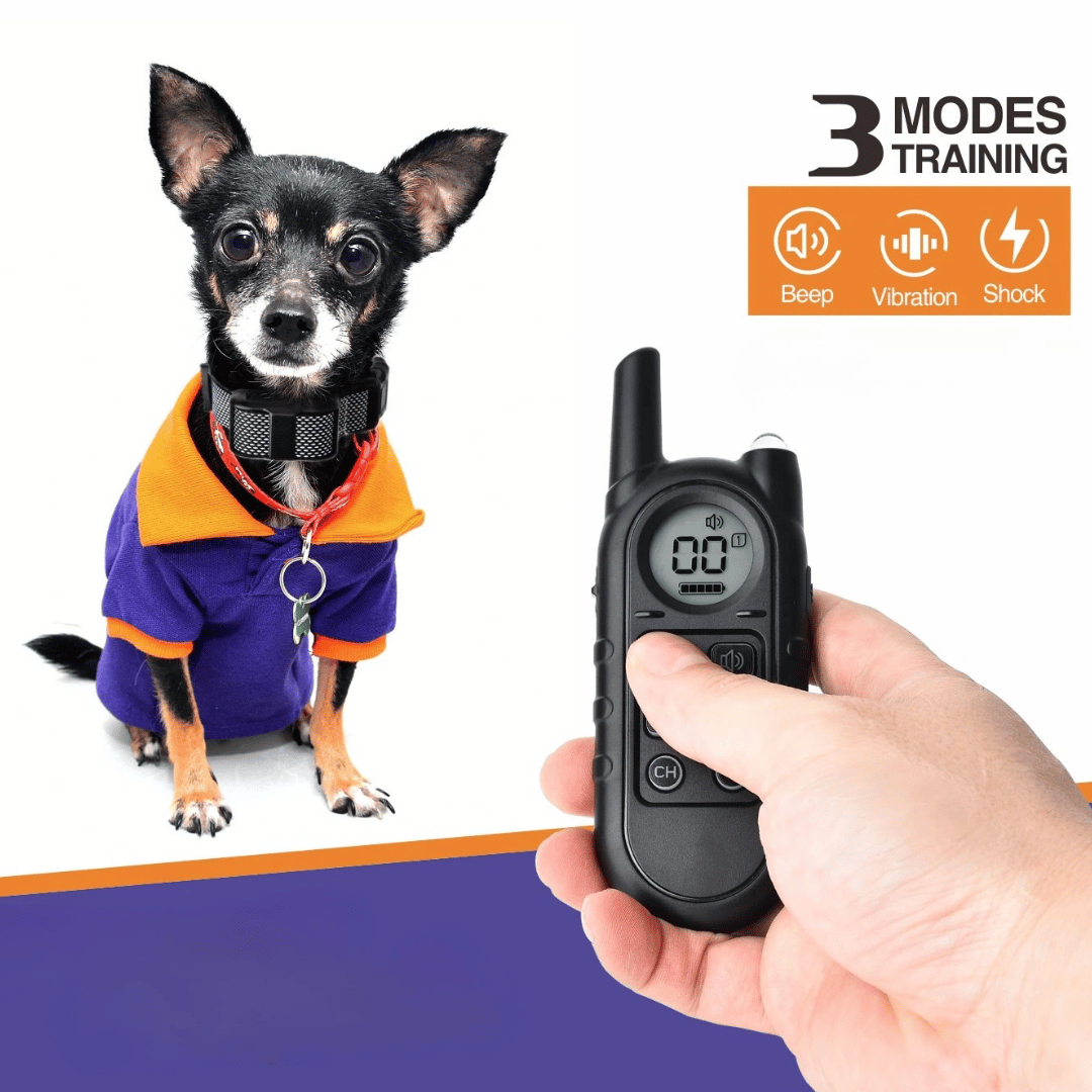 Small Dog Anti-Bark Training Collar with Remote Control | 400m Range 10
