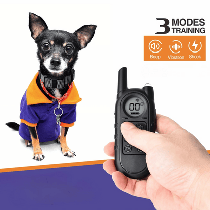 Small Dog Anti-Bark Training Collar with Remote Control | 400m Range 10