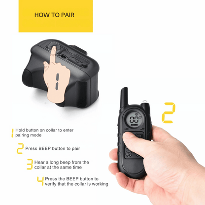 Small Dog Anti-Bark Training Collar with Remote Control | 400m Range 11