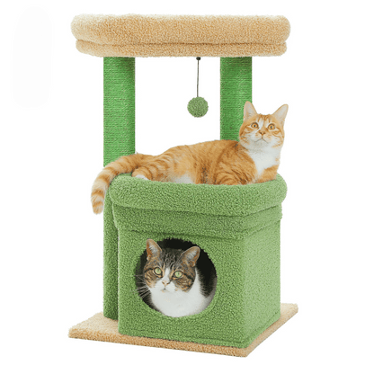 Soft Fleece Cat Tree with Bolstered Perches, Condo & Scratching Posts 12