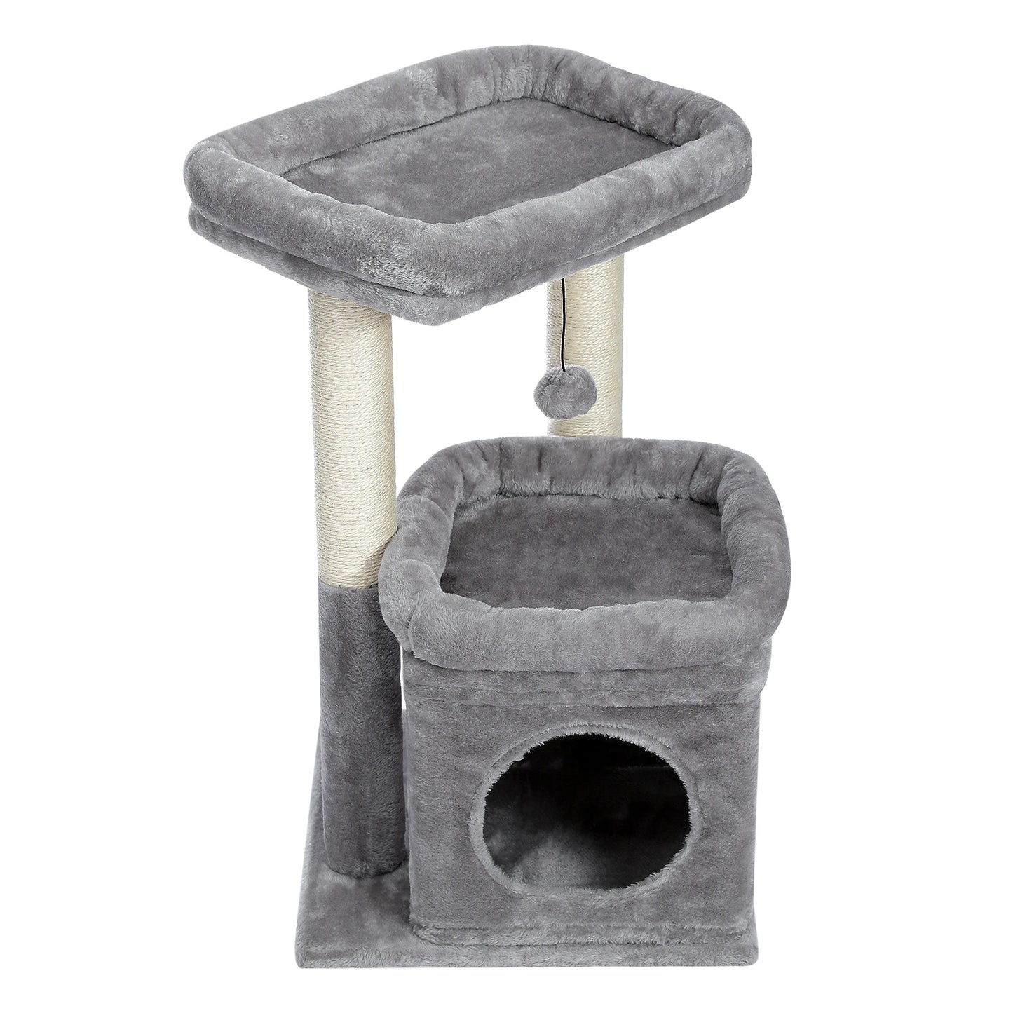 Soft Fleece Cat Tree with Bolstered Perches, Condo & Scratching Posts 2