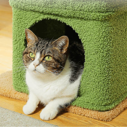Soft Fleece Cat Tree with Bolstered Perches, Condo & Scratching Posts 3