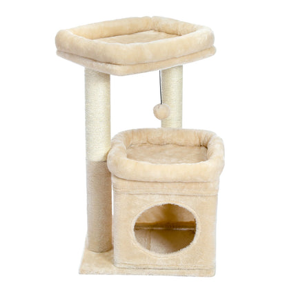 Soft Fleece Cat Tree with Bolstered Perches, Condo & Scratching Posts 5
