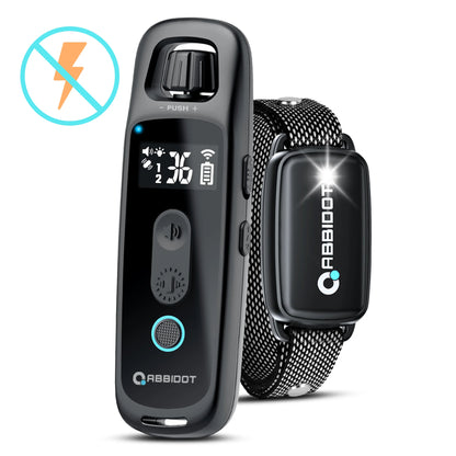 Safe No Shock Anti-Bark Dog Training Collar with Remote Control for Humane Behavioural Training