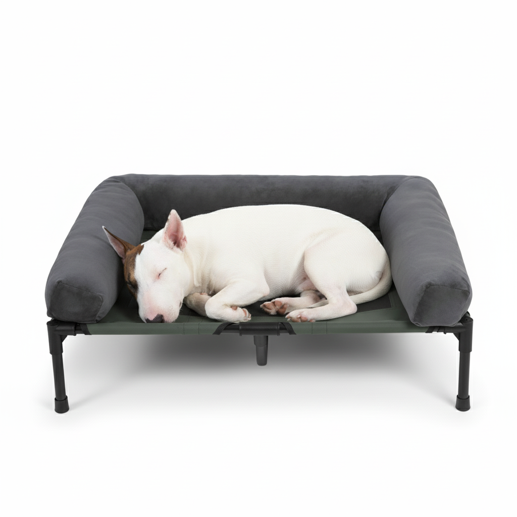 XL Raised Dog Bolster Bed for Large Dogs