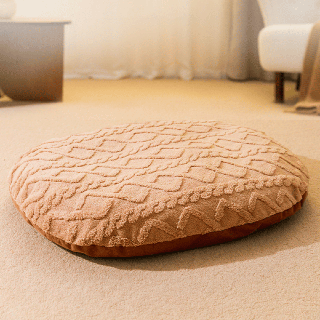 Thick & Cosy Aran Pattern Dog Pillow 1