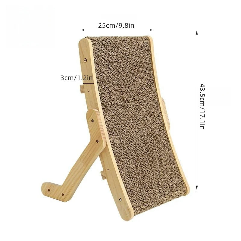 Adjustable Cat Scratching Board with Sturdy Wooden Frame 7