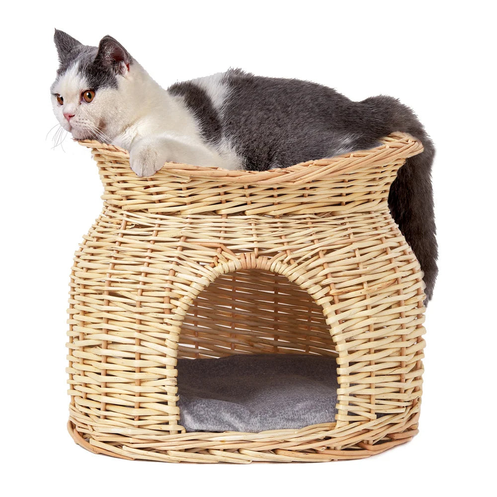 Wicker Cat House Basket 5