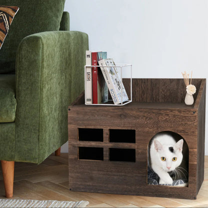 Wooden Cat Bed House Furniture 1