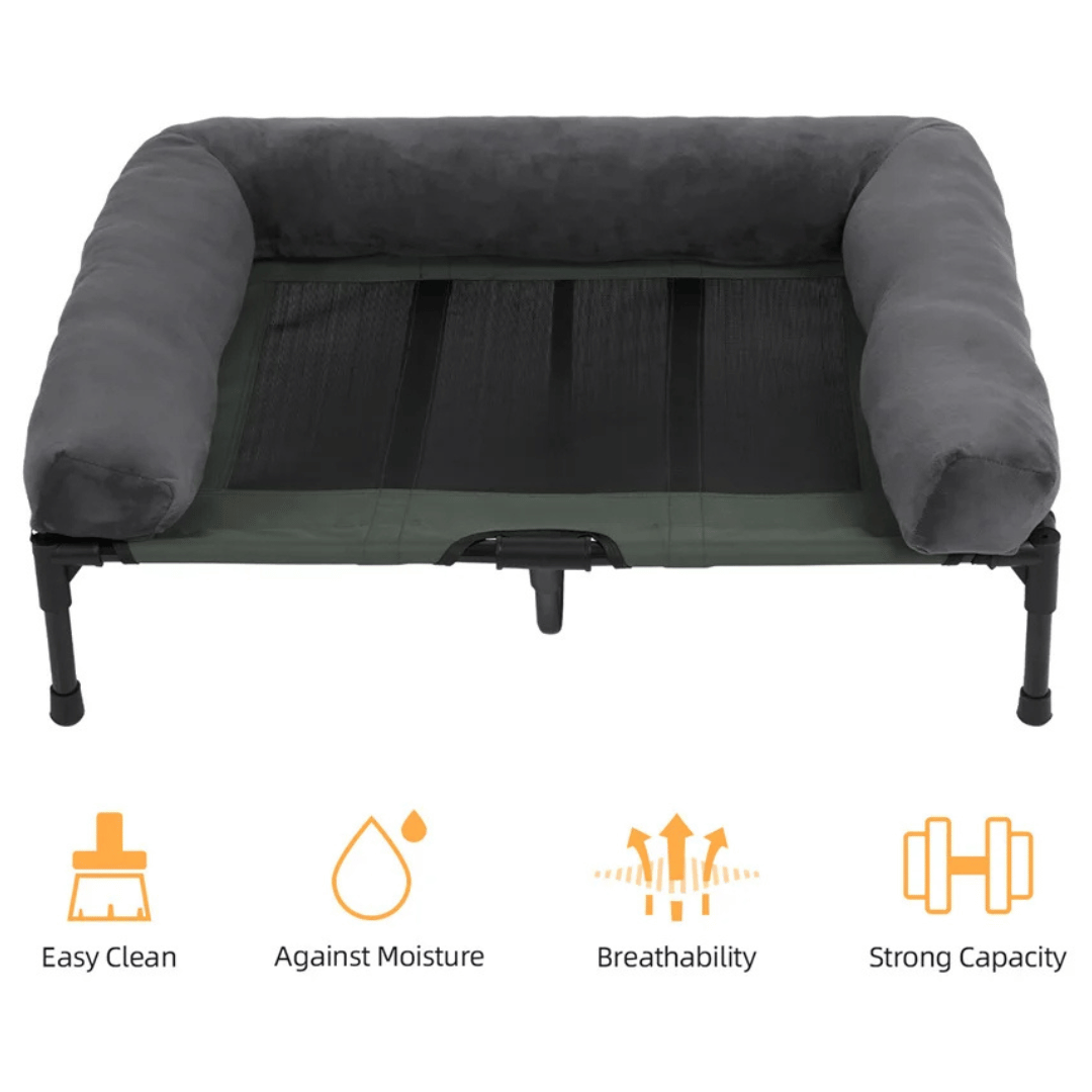 XL Raised Dog Bolster Bed for Large Dogs 18
