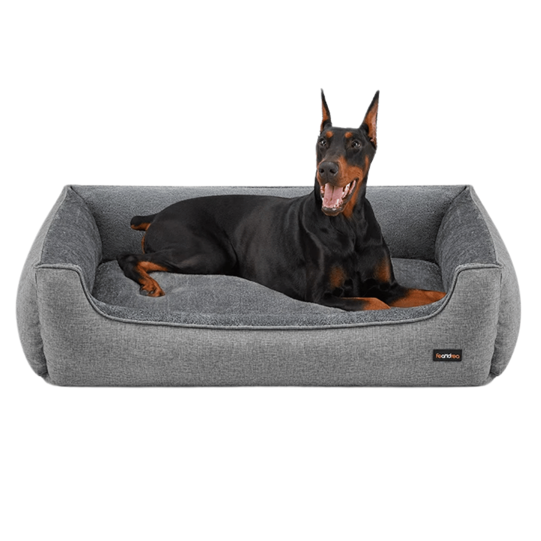 XXL Dog Bed with Supportive Raised Edges & Washable Cover for Large Dogs 1